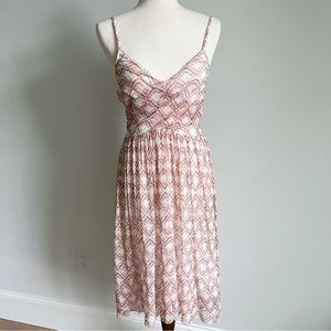 Free People Geometric Print Midi Dress